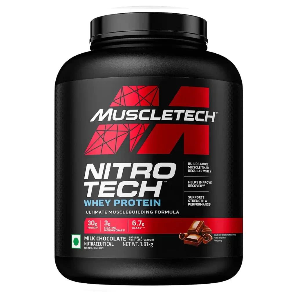 MuscleTech Nitrotech Whey Protein (Chocolate, 1.8kg)