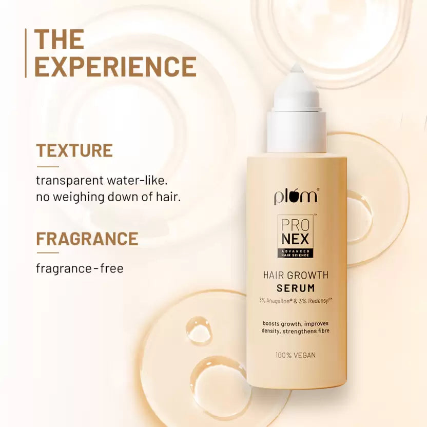 Plum Pro Nex Hair Growth Serum, 50ml - Reduces Hair Fall
