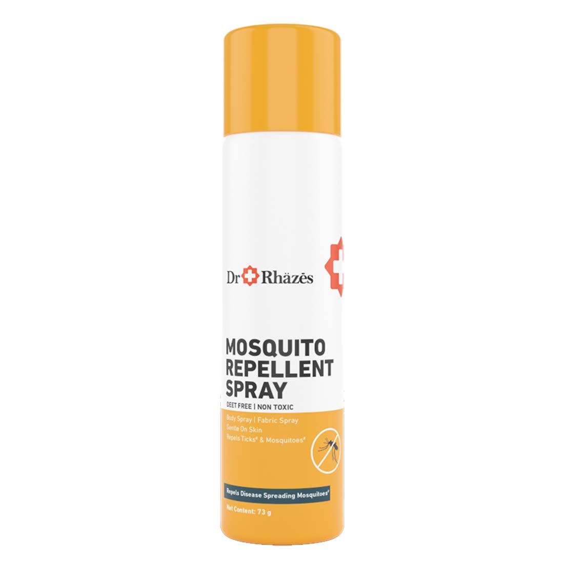 Dr Rhazes Mosquito Repellent Spray for Body and Fabrics (Safe for Kids and Adults) - 73g