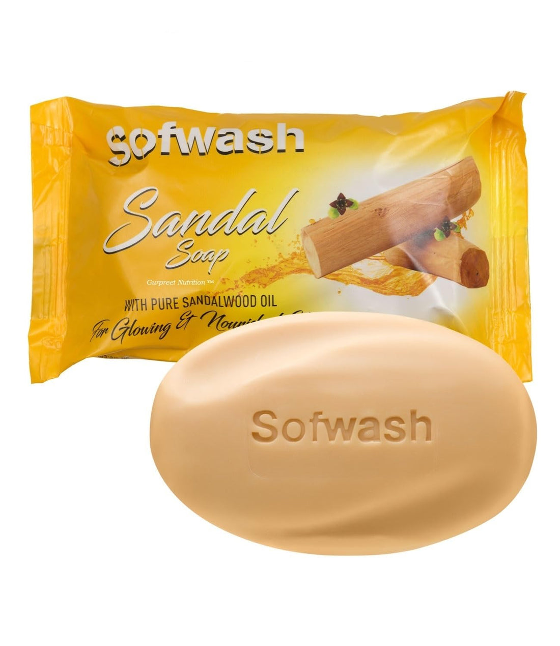 MODICARE Sofwash Sandal Soap: Gentle Cleansing with a Warm, Woody Aroma-(4 Unit x 75 g each )
