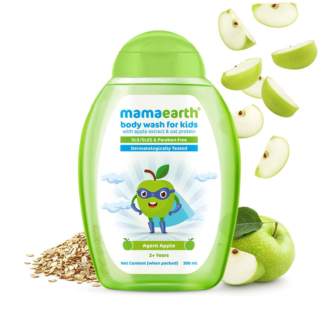 Mama Earth Agent Apple Body Wash for Kids, 300 ML