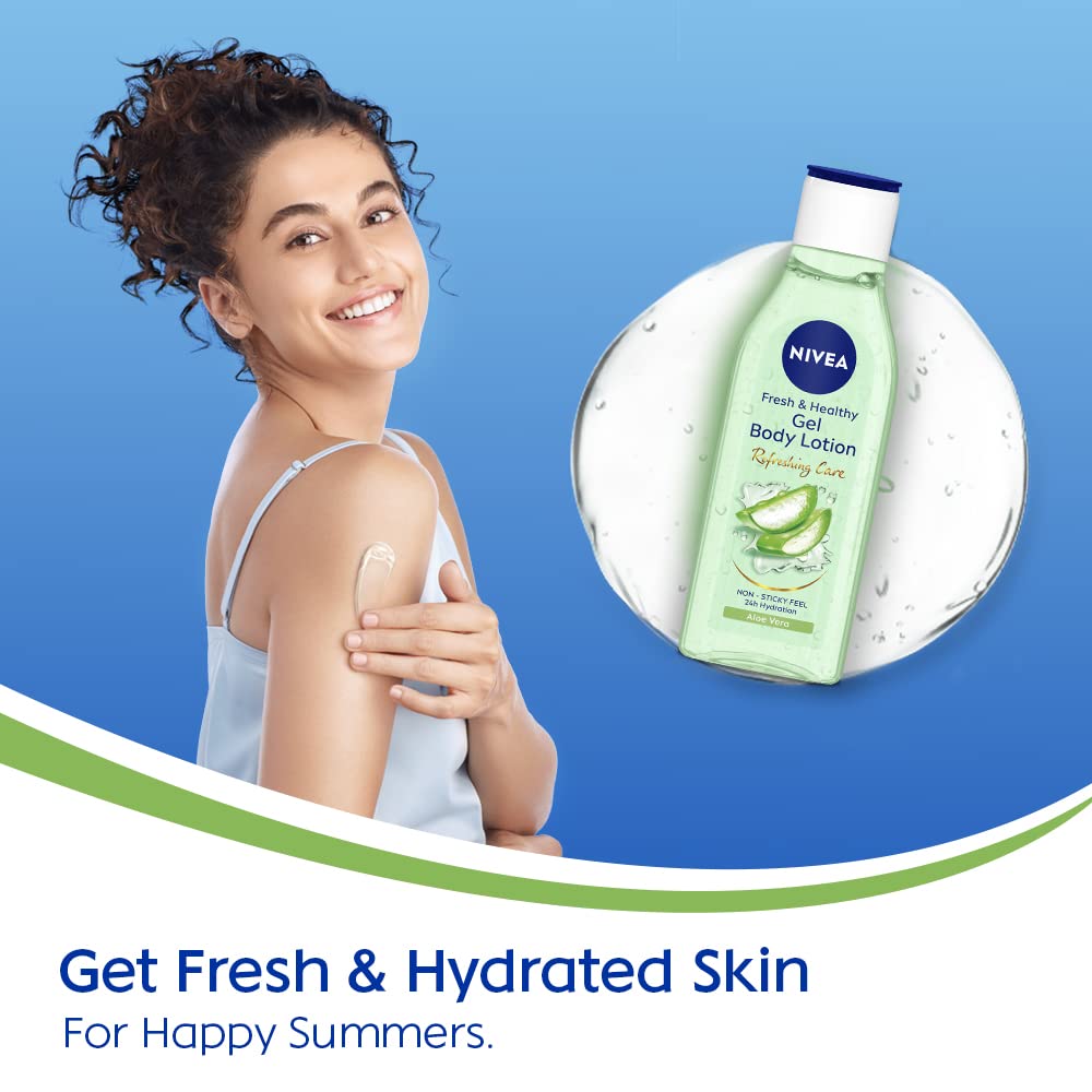 Nivea Gel Body Lotion, Refreshing Care, 24H Hydration (75 ML)