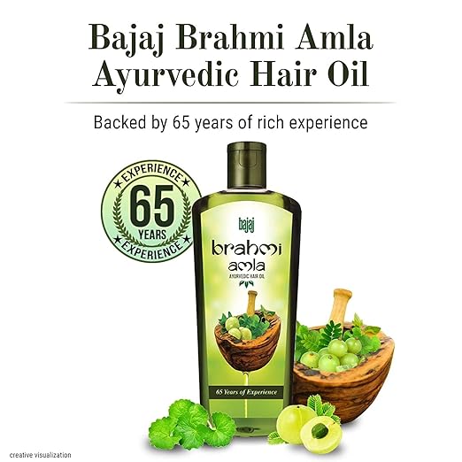 Bajaj Brahmi Amla Hair Oil for Hair Growth (50 ML) - Pack of 5