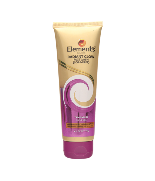 Elements Wellness Radiant Glow Face Wash Soap Free (100g)