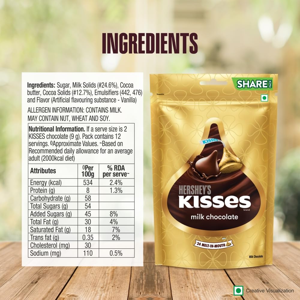 Kisses Milk Chocolate Melt-In-Mouth Chocolates (24 UNITS)