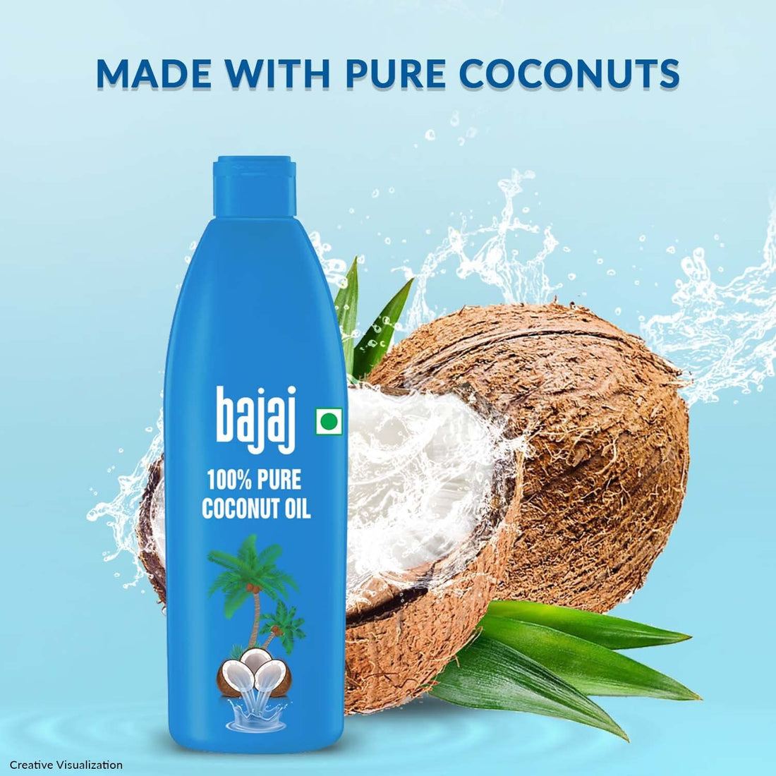 Bajaj 100% Pure Coconut Oil (45 ML)