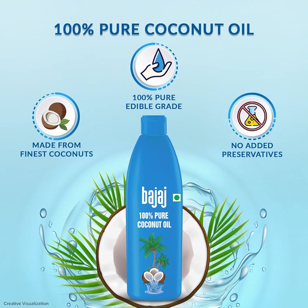 Bajaj 100% Pure Coconut Oil (45 ML)