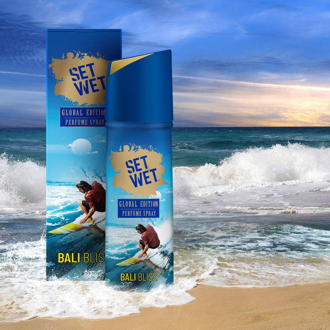 Set Wet Bali Bliss Perfume Spray, 120ml - Long-Lasting Fresh - PACK OF 2