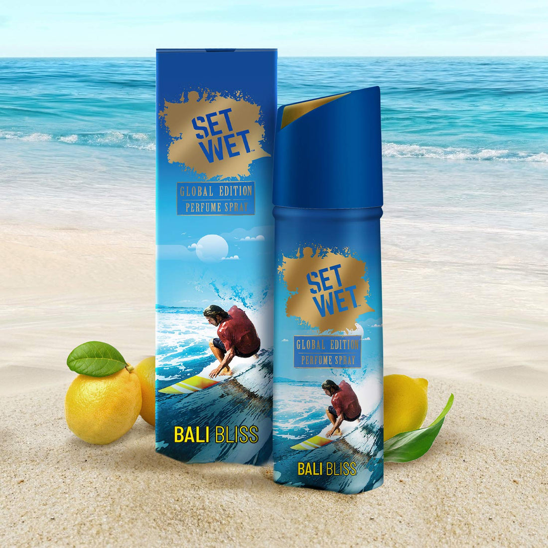 Set Wet Bali Bliss Perfume Spray, 120ml - Long-Lasting Fresh - PACK OF 2