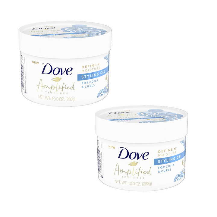 Dove Amplified Textures Define N Moisture Styling Gel For Coils & Curls (283 g) - Pack of 2