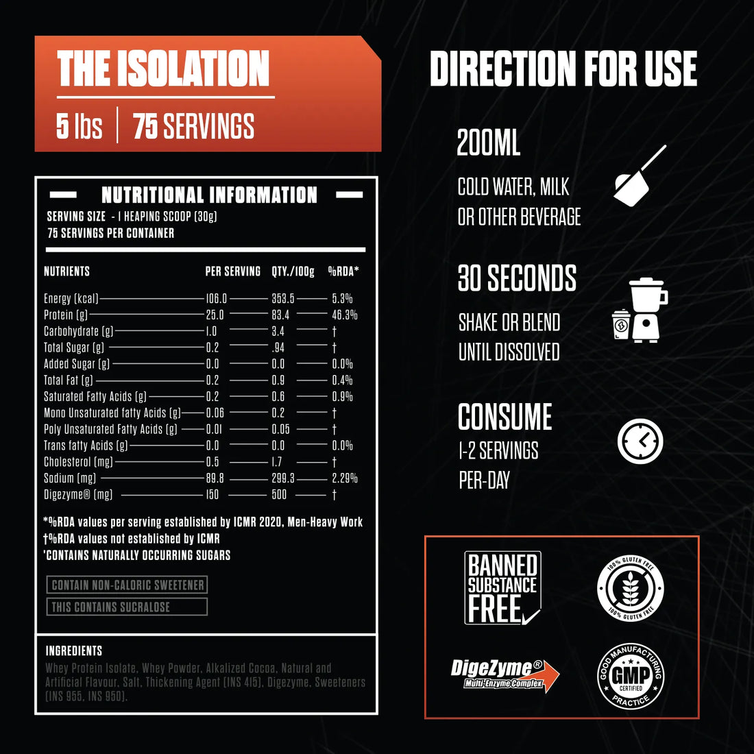 Exalt The Isolation Pure Whey Protein Isolate (Chocolate, 2.2 Kg)