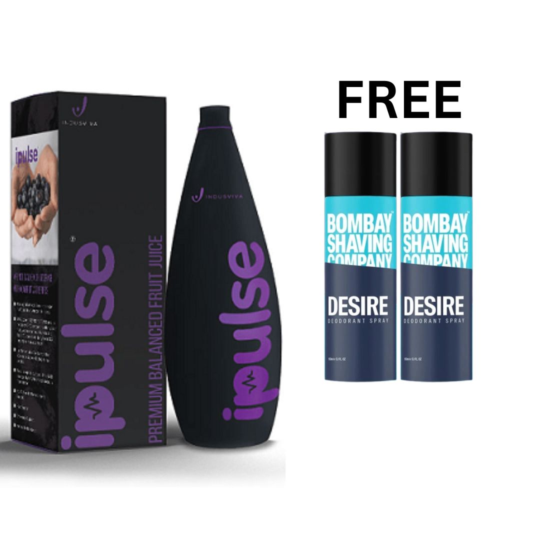 Indus Viva I Pulse Juice (1 Ltr) - Bombay Shaving Company Desire Deodorant x 2 Free