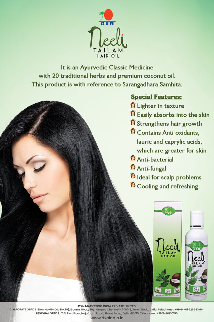 DXN Neeli Hair Oil (100 ML) - Nourishing with Herbal Extracts