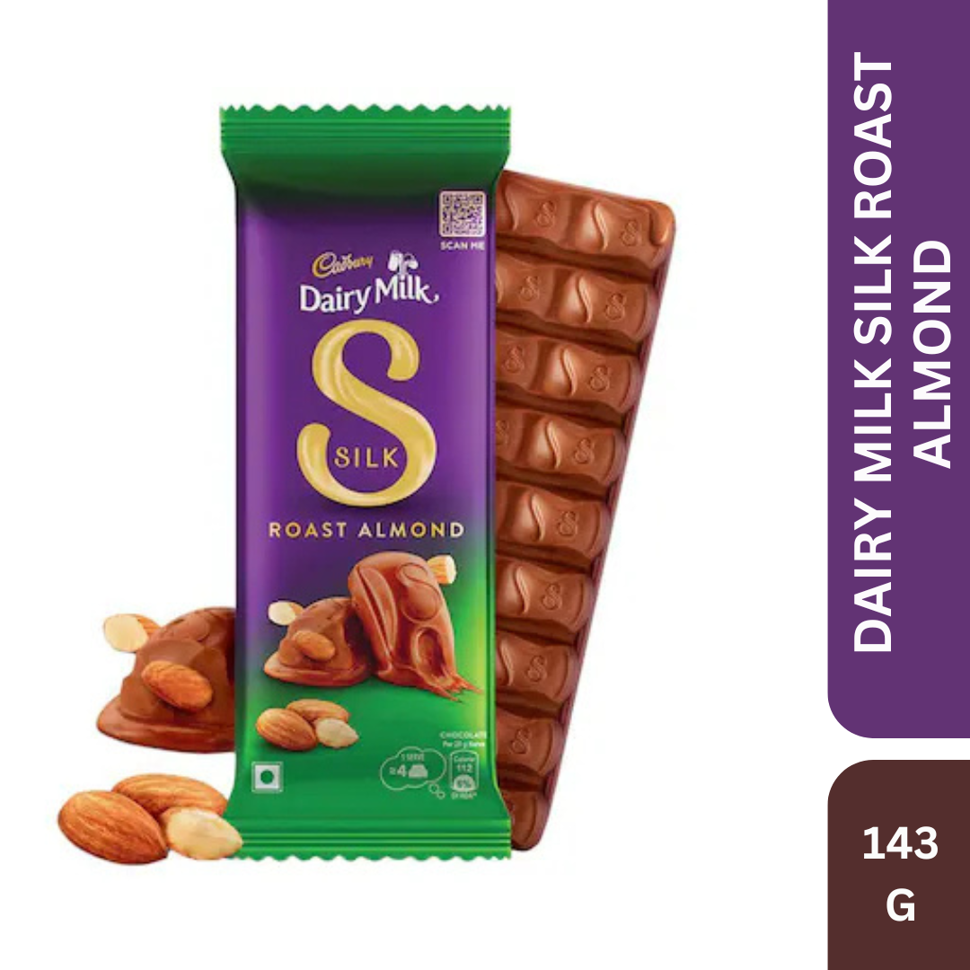 Cadbury Dairy Milk Silk Roast Almond Chocolate Bar - 143 g