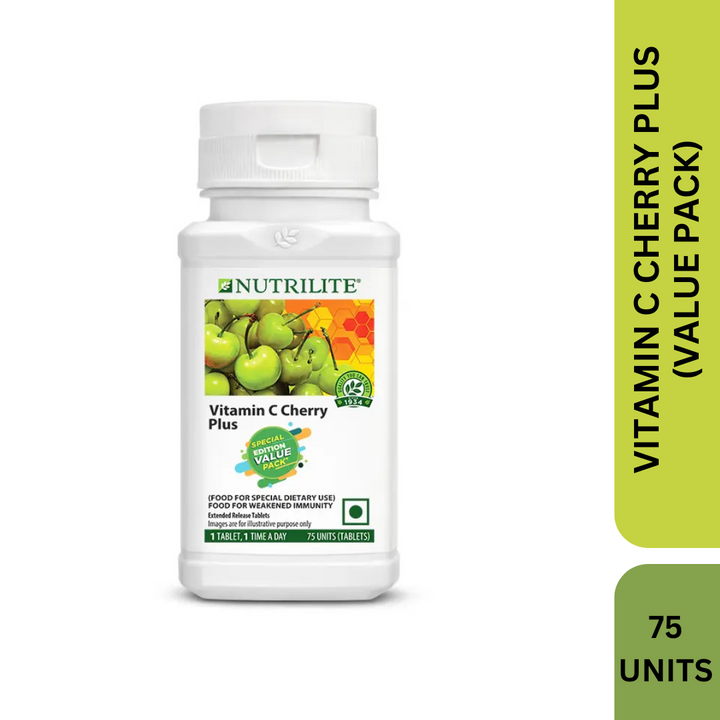 Amway Nutrilite Vitamin C Cherry Plus Value Pack (75 Units)