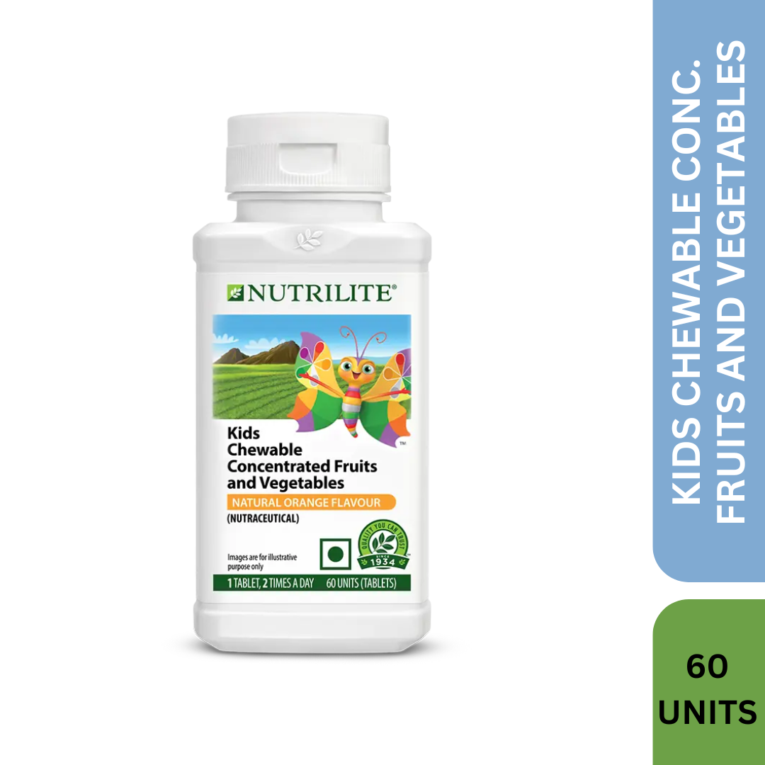 Amway Nutrilite Kids Chewable Concentrated Fruits and Vegetables (60 UNITS)