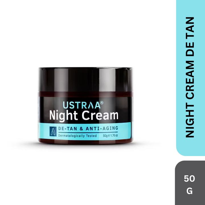 Ustraa Night Cream - De-Tan and Anti-Aging - 50g