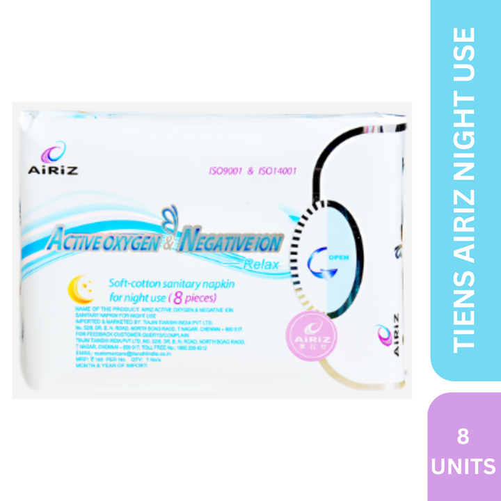 TIENS AIRIZ Sanitary Napkin Night Use (8 Units)