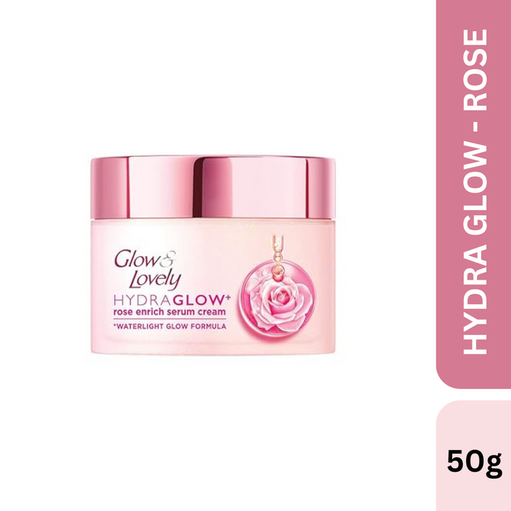 Glow & Lovely Hydra Glow, Rose Enrich Serum Cream (50g)