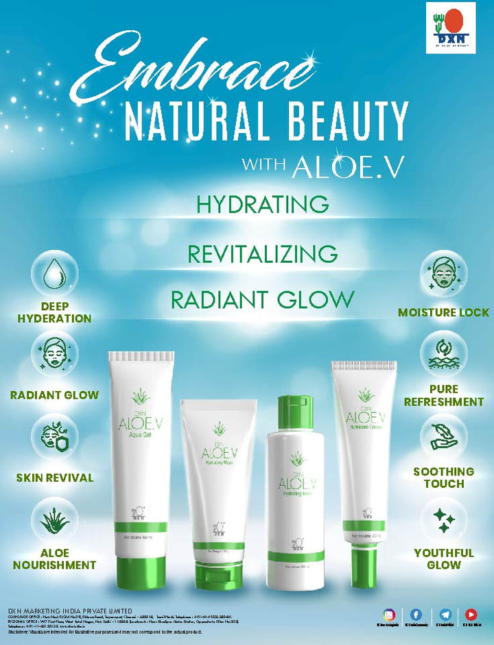 DXN Aloe. V Hydrating Toner (100 ML) - Refreshing & Soothing Post-Cleanse