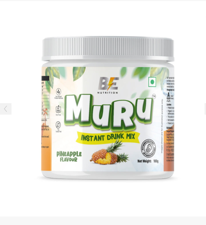 BE Nutrition Muru Instant Drink Mix - Pineapple (100g)