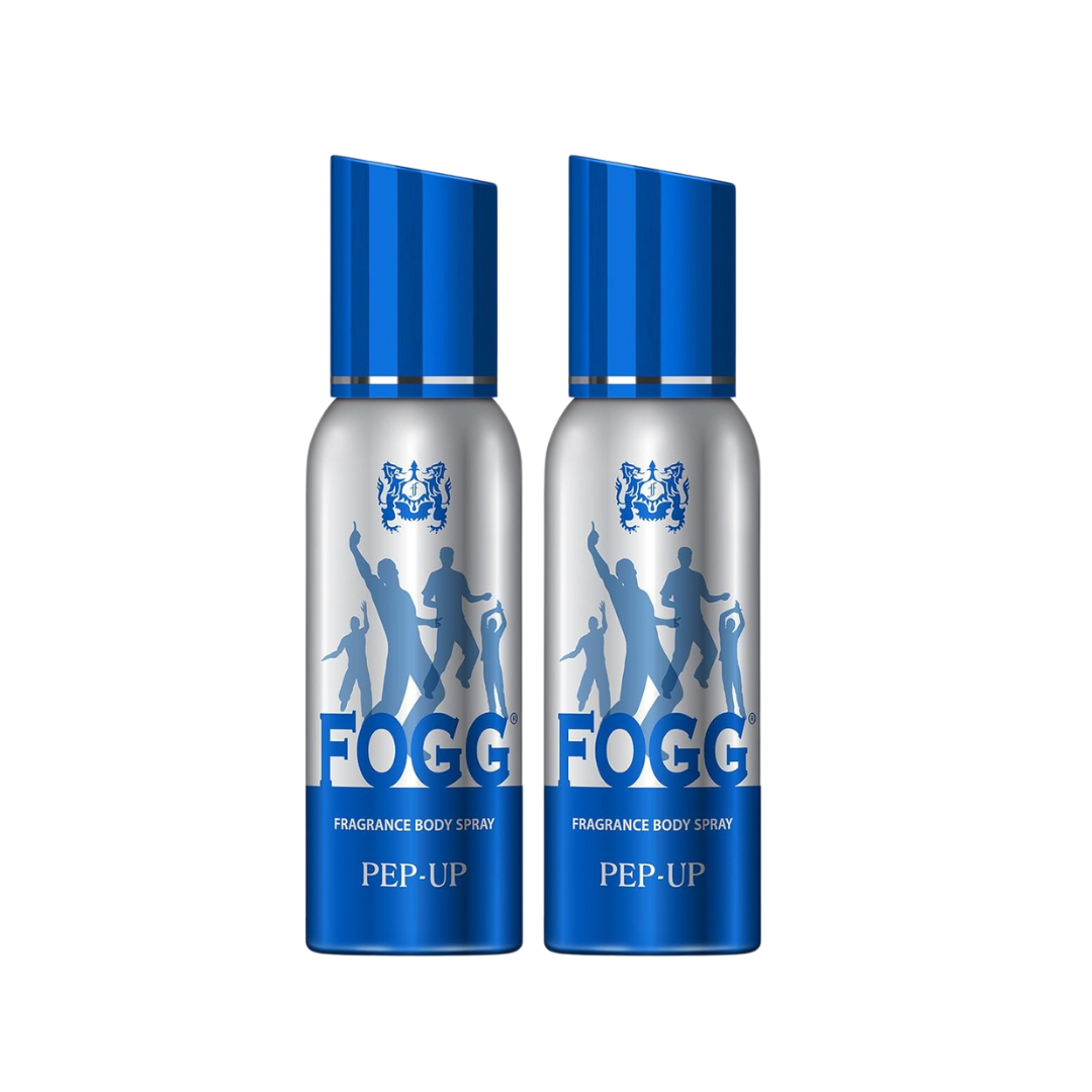 Fogg Pep Up Fragrance Body Spray, 120ml - Long-Lasting Freshness - Pack of 2