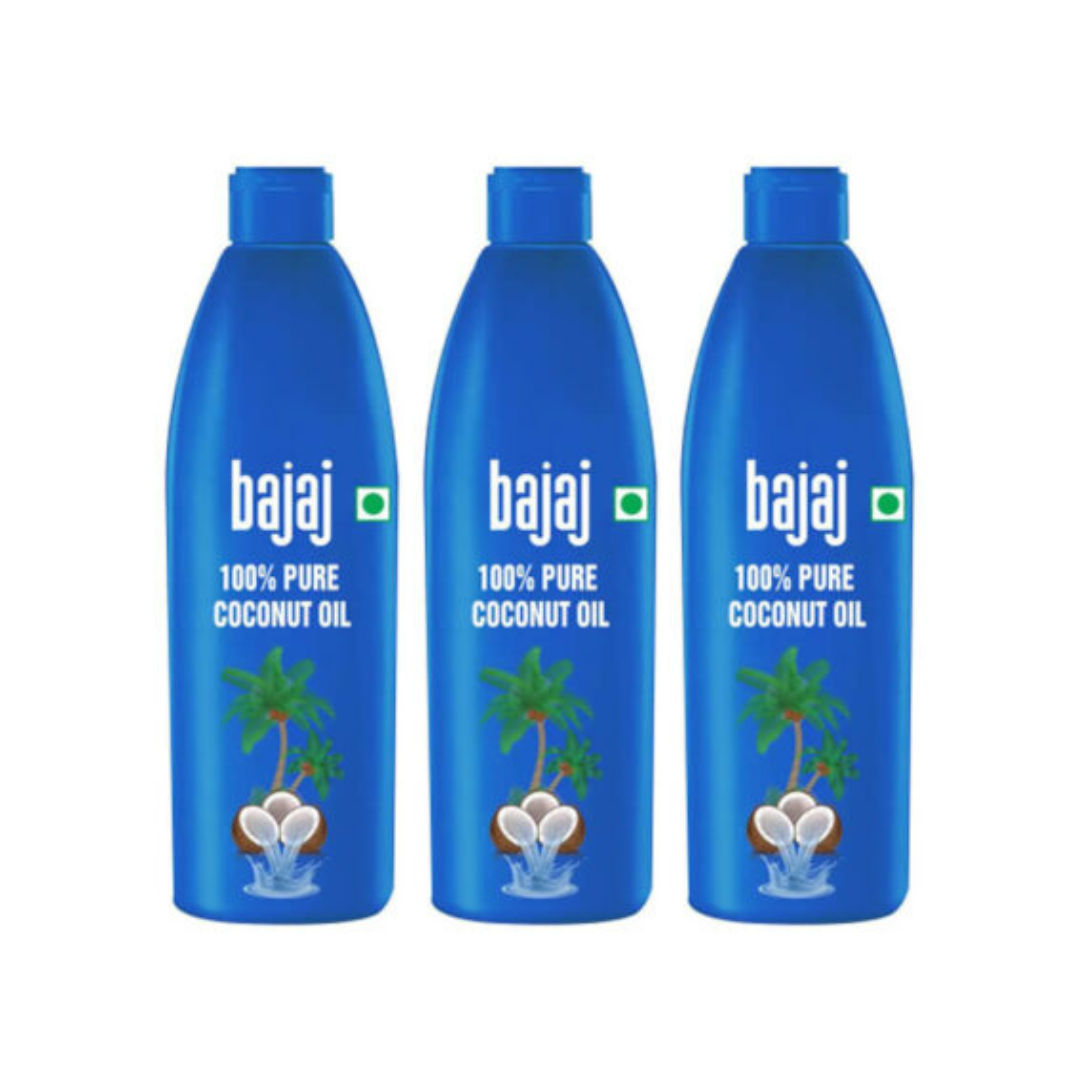 Bajaj 100% Pure Coconut Oil (45 ML) - Pack of 3