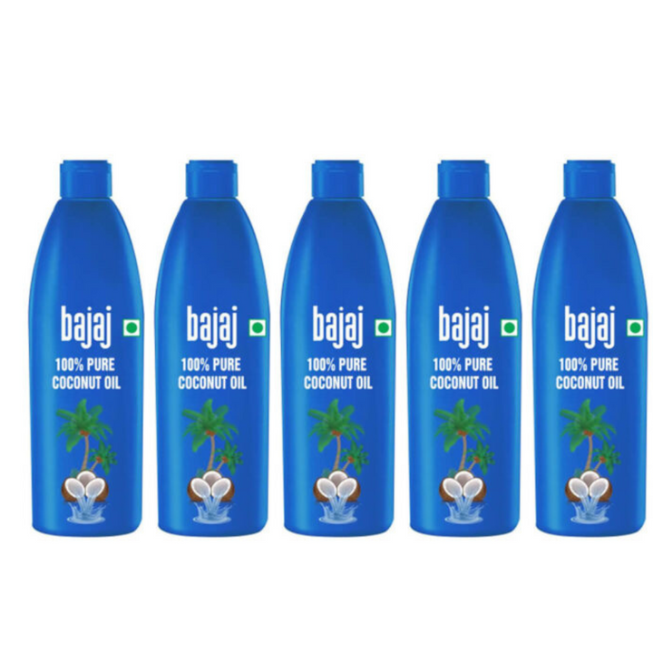 Bajaj 100% Pure Coconut Oil (45 ML) - Pack of 5