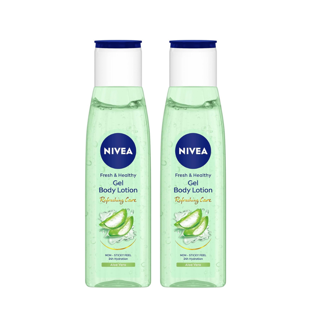 Nivea Gel Body Lotion, 24H Hydration (75 ML) - Pack of 2