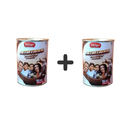 Vestige Invigo Nutritional Protein Powder - Chocolate - 200g- FACK OF 2