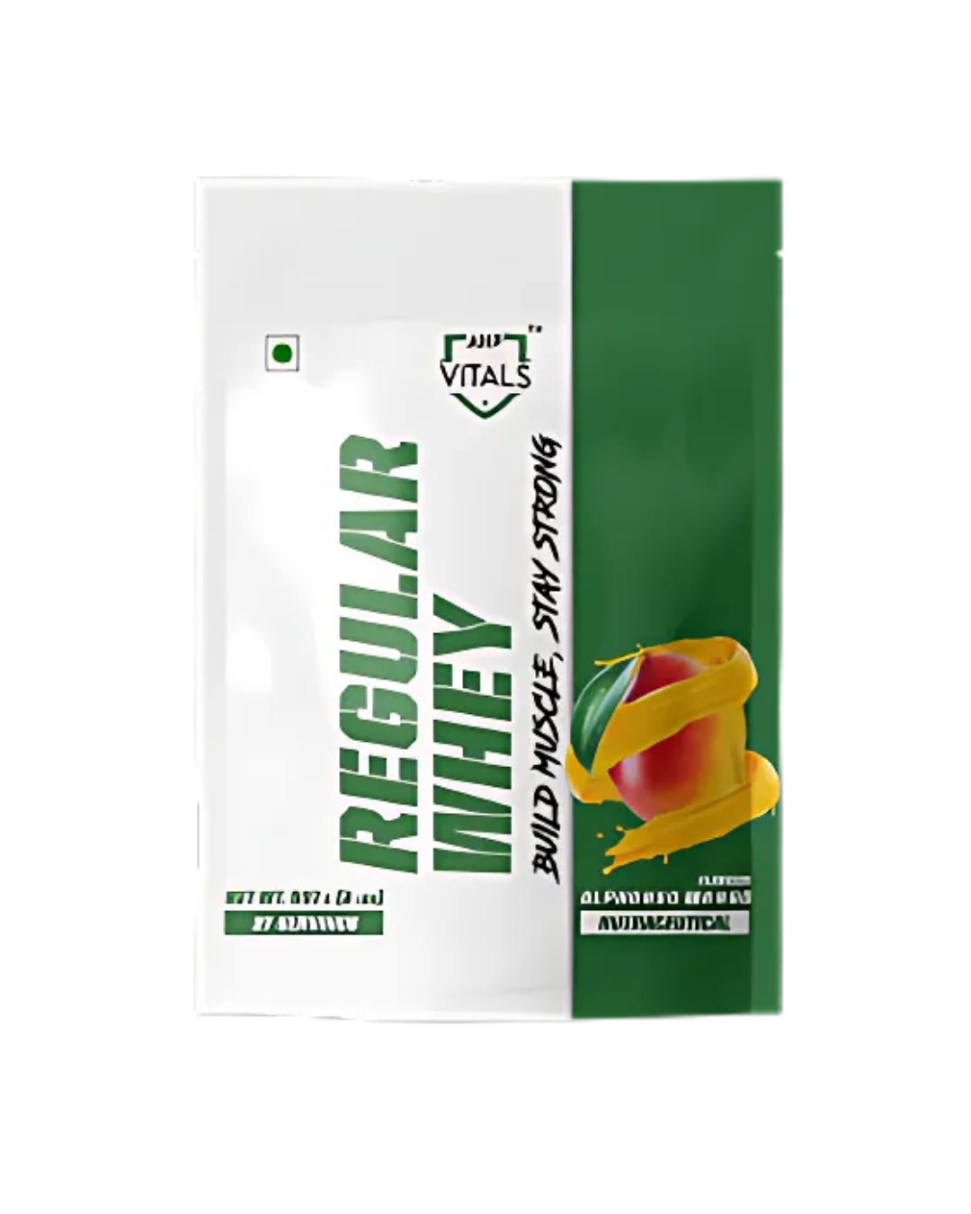 AHP Vitals Regular Whey Alphonso Mango 2 LBS: Delicious Protein for Muscle Support