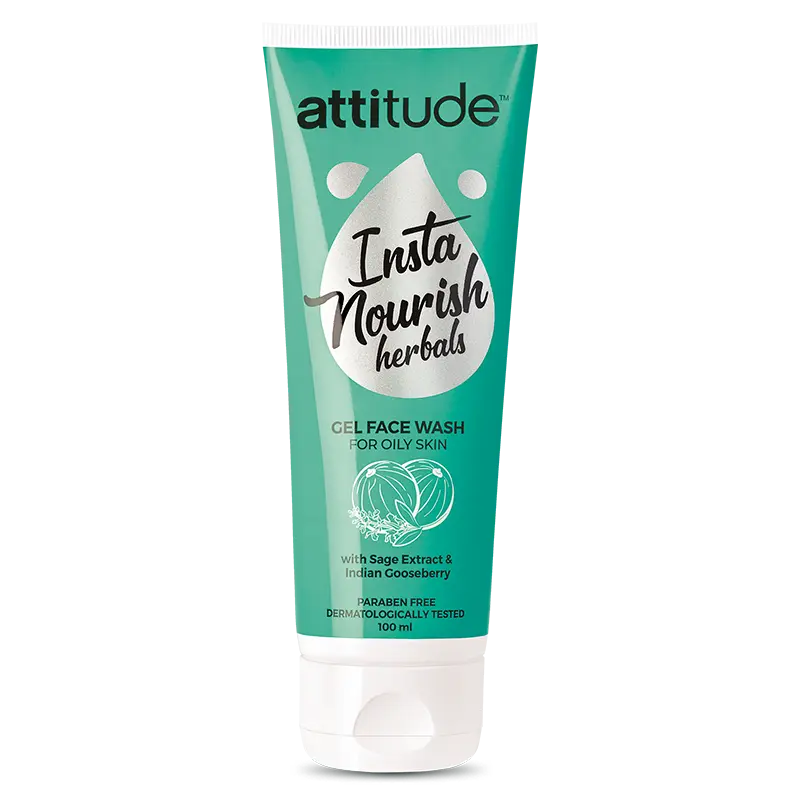 AMWAY Attitude Insta Nourish Herbals Gel Face Wash – Refreshing Cleanse 100ml