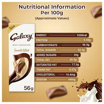 Galaxy Smooth Milk Chocolate Bar - 56 g