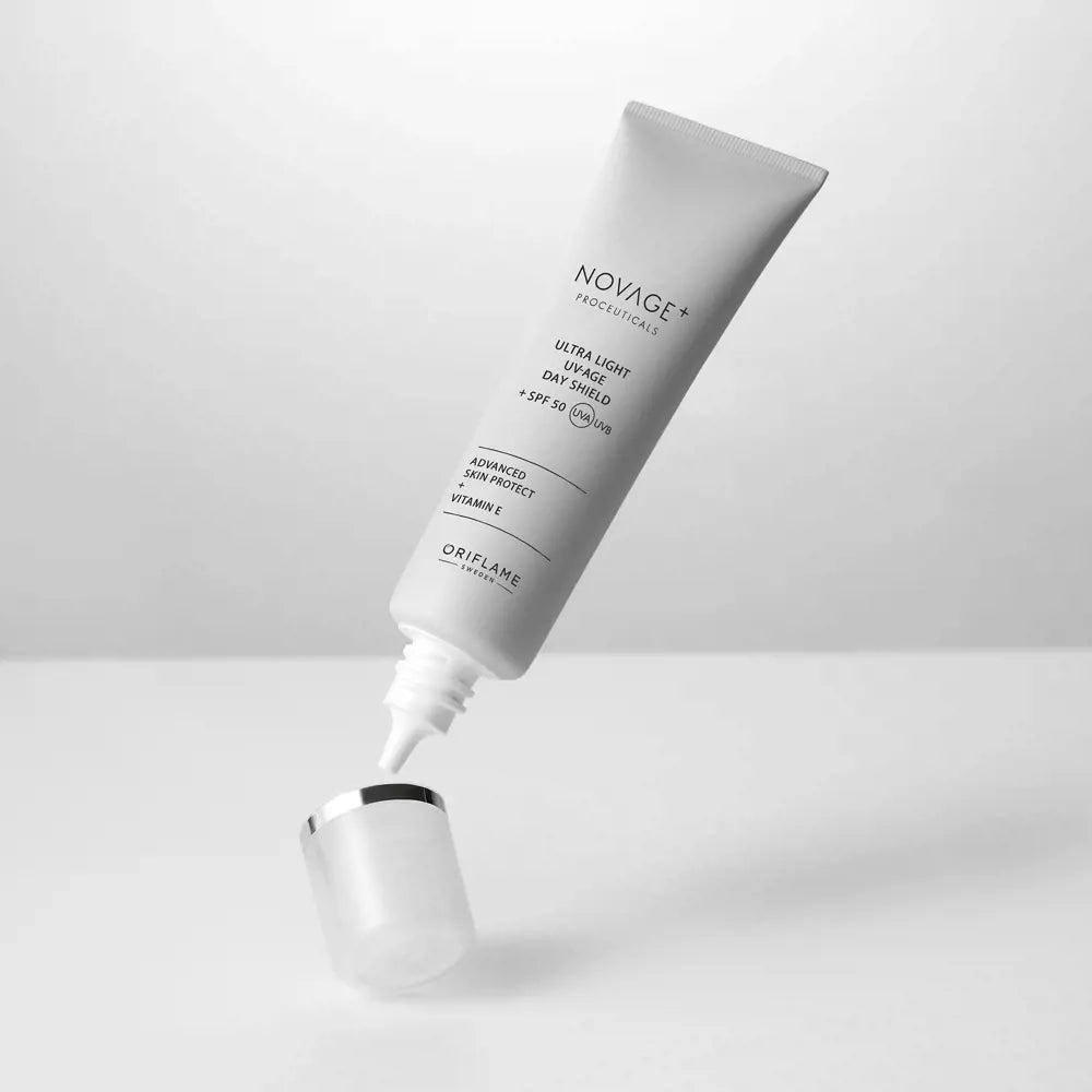 ORIFLAME Novage+ Proceuticals Ultra Light UV-Age Day Shield + SPF 50 – Advanced Skin Protection (30 ML)