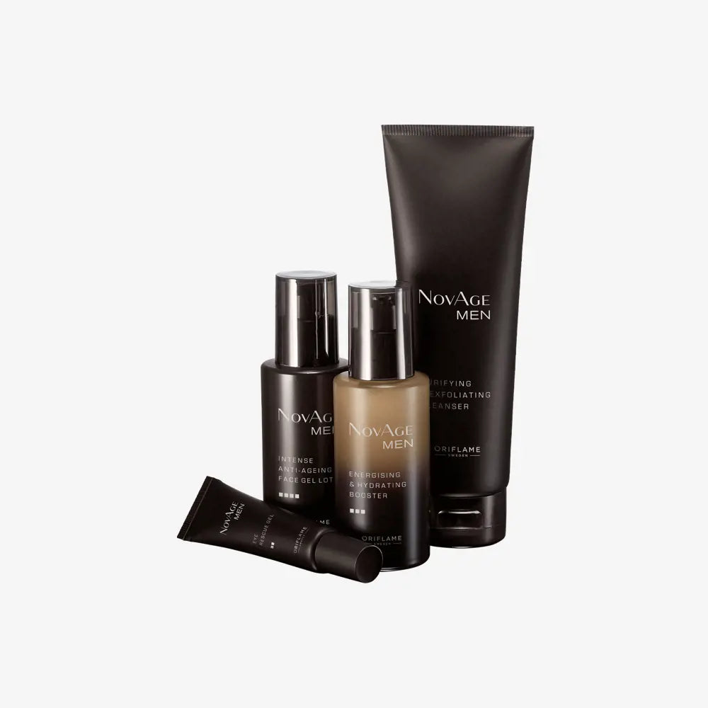 ORIFLAME NovAge Men Set – Complete Skincare for Men (4 Pcs)