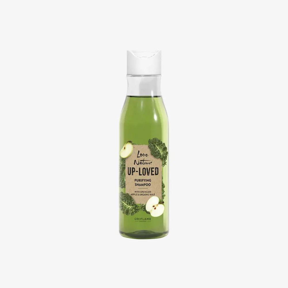 ORIFLAME Love Nature Up-Loved Purifying Shampoo with Upcycled Apple & Organic Kale – Eco-Friendly Hair Care (250 ML)