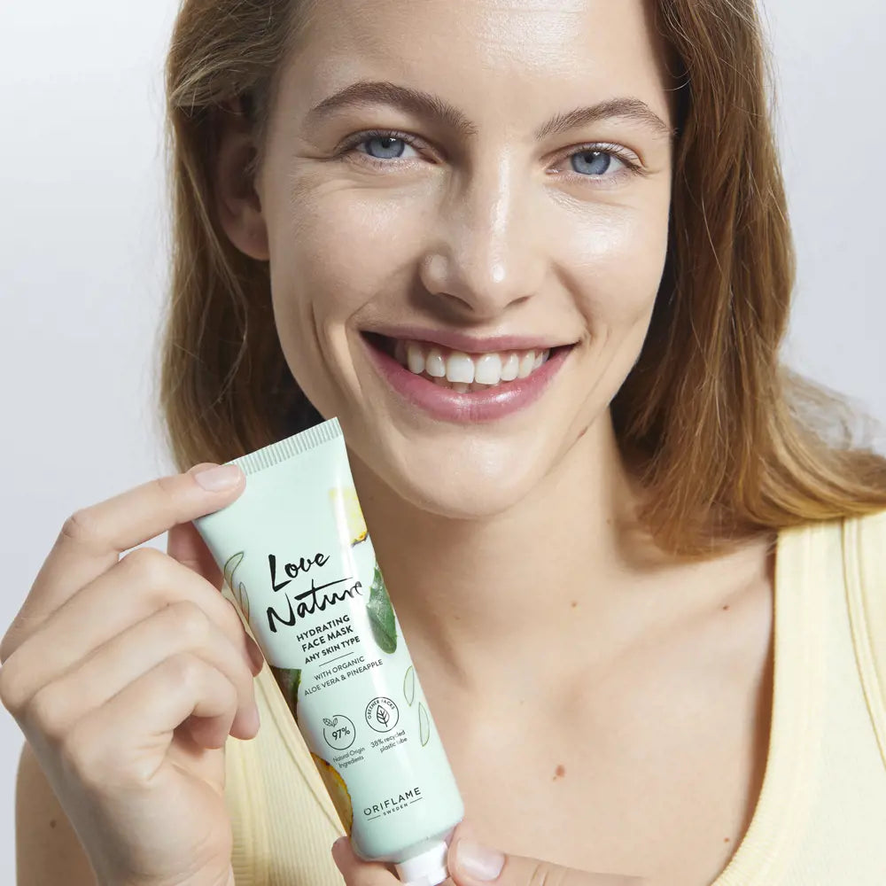 ORIFLAME Love Nature Hydrating Face Mask – Refreshing & Nourishing Care (75 ML)