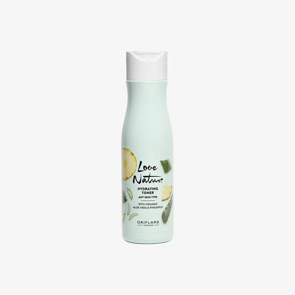 ORIFLAME Love Nature Hydrating Toner with Organic Aloe Vera – Refreshing & Balancing Care (150 ML)