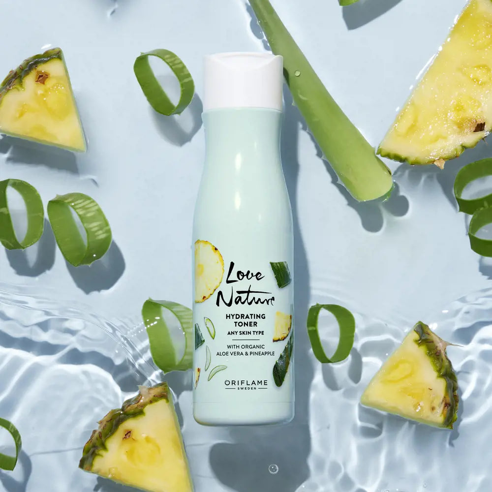 ORIFLAME Love Nature Hydrating Toner with Organic Aloe Vera – Refreshing & Balancing Care (150 ML)