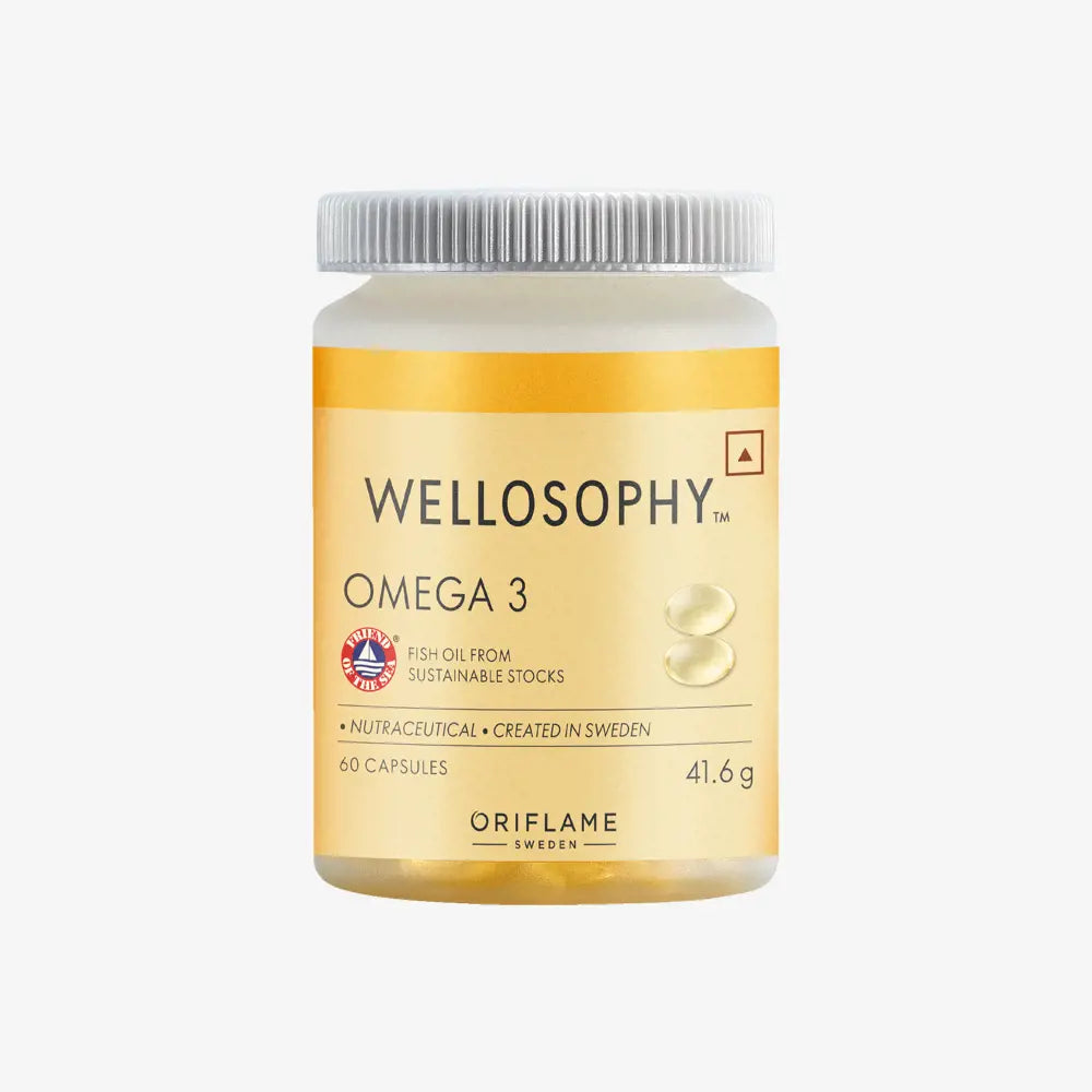ORIFLAME Wellosophy Omega 3 – Essential Fatty Acids for Heart, Brain & Eye Health (60 N)