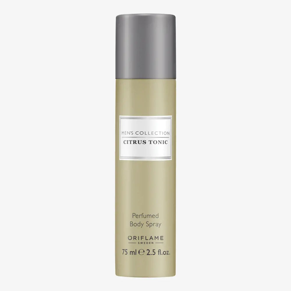 ORIFLAME Men’s Collection Citrus Tonic Perfumed Body Spray – Fresh & Energizing Fragrance (75 ML)