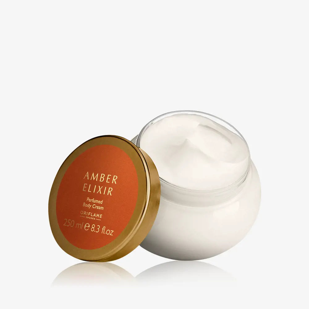 ORIFLAME Amber Elixir Perfumed Body Cream – Luxurious Hydration & Seductive Fragrance (250 ML)