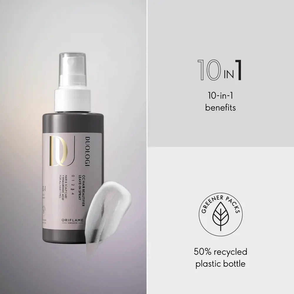 ORIFLAME Duologi CC Hair Beautifier Leave-in Spray - Shine & Frizz Control (150 ML)