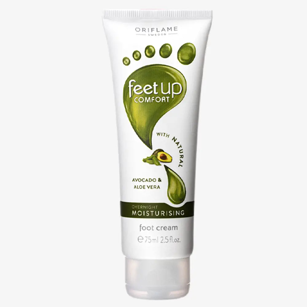 ORIFLAME Feet Up Comfort Overnight Moisturizing Foot Cream: Wake Up to Soft, Hydrated Feet (75 ML)