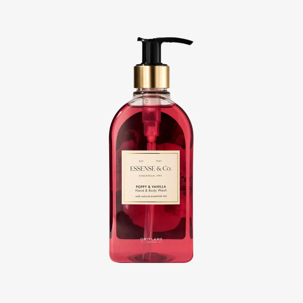 ORIFLAME  Essense & Co. Poppy & Vanilla Hand & Body Wash | Luxurious Cleanse with Floral Elegance -300ml