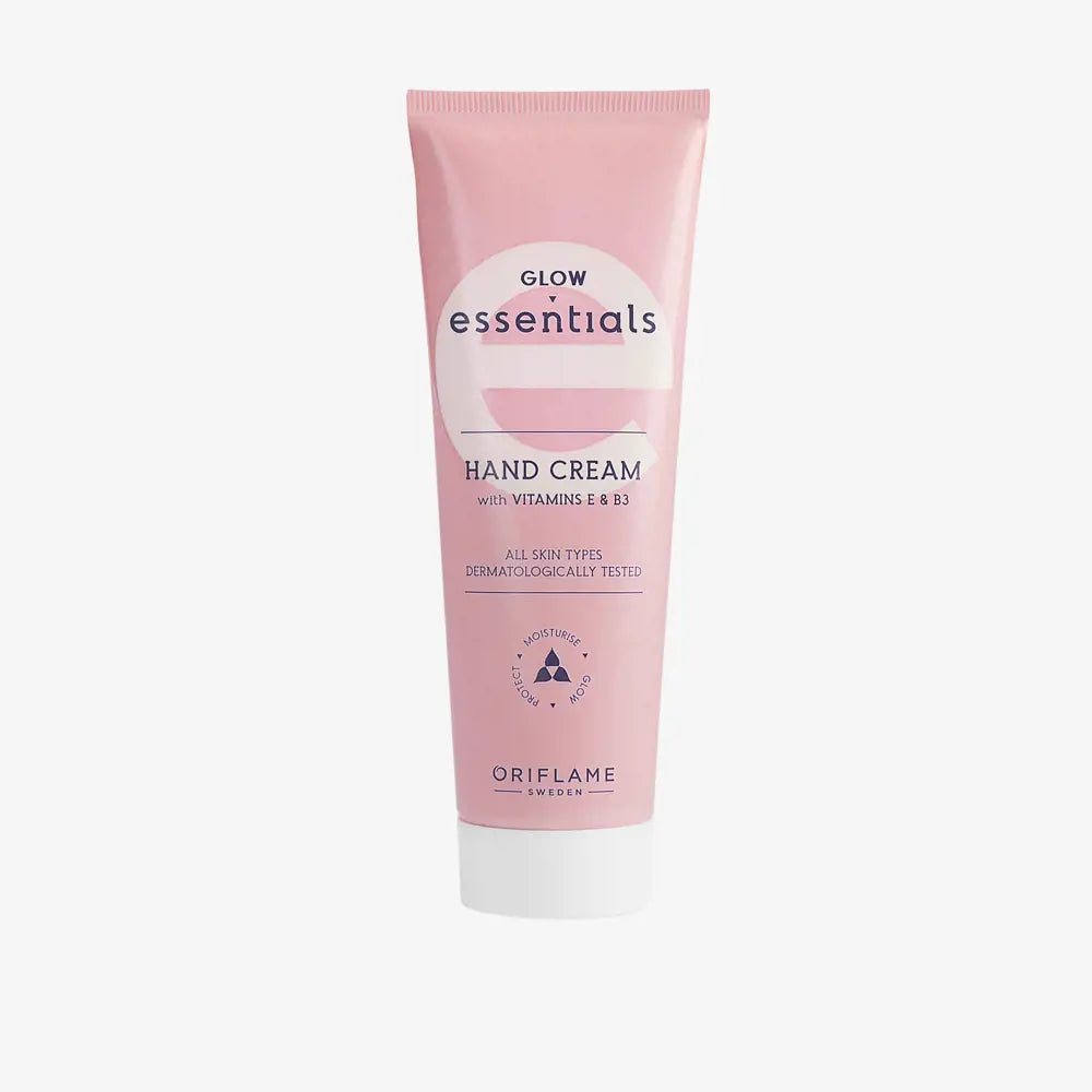 ORIFLAME Essentials Glow Hand Cream – Hydrating Care with Vitamins E & B3 (75 ML)