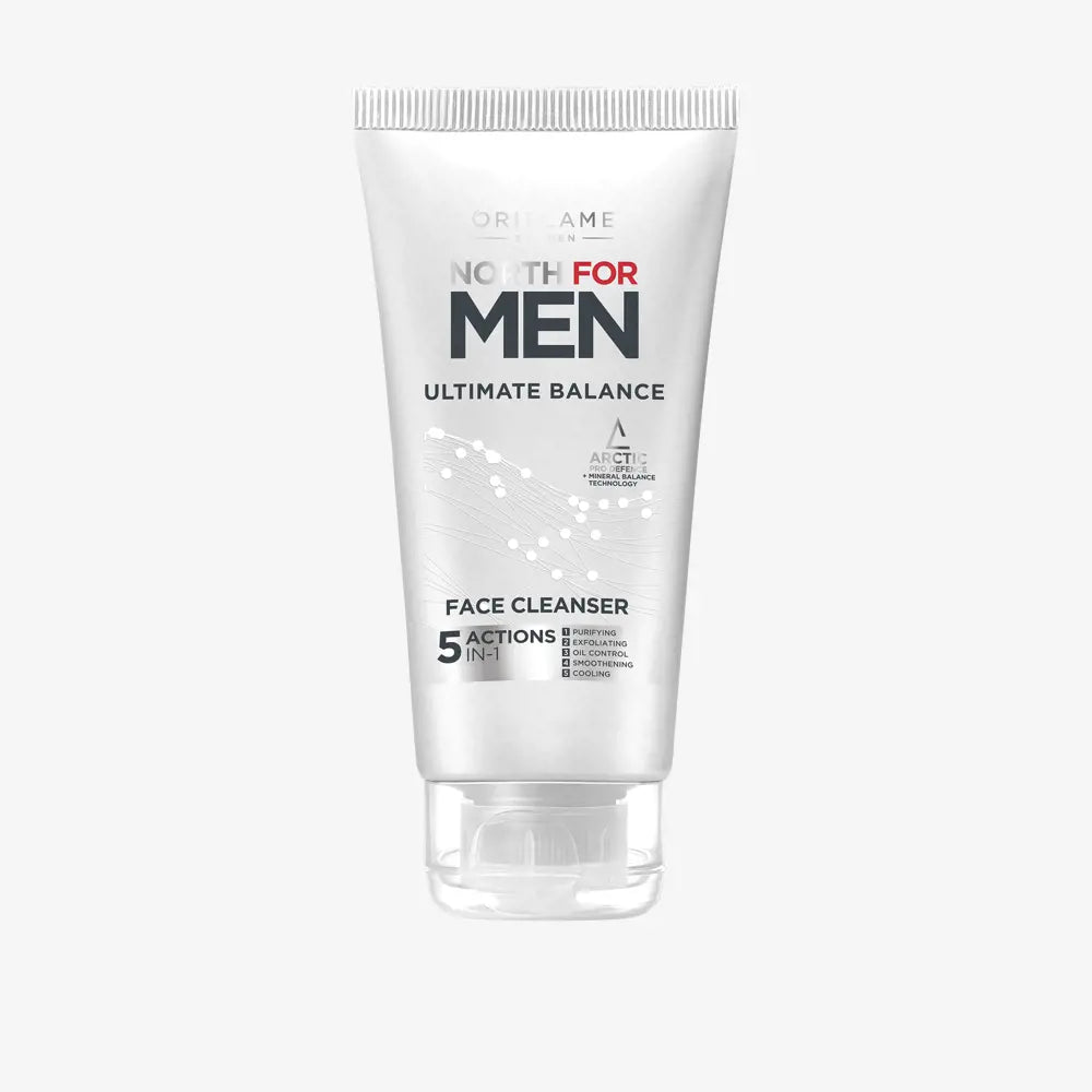 ORIFLAME  North for Men Ultimate Balance Face Cleanser | Cleanse & Refresh for Healthy Skin-150ml