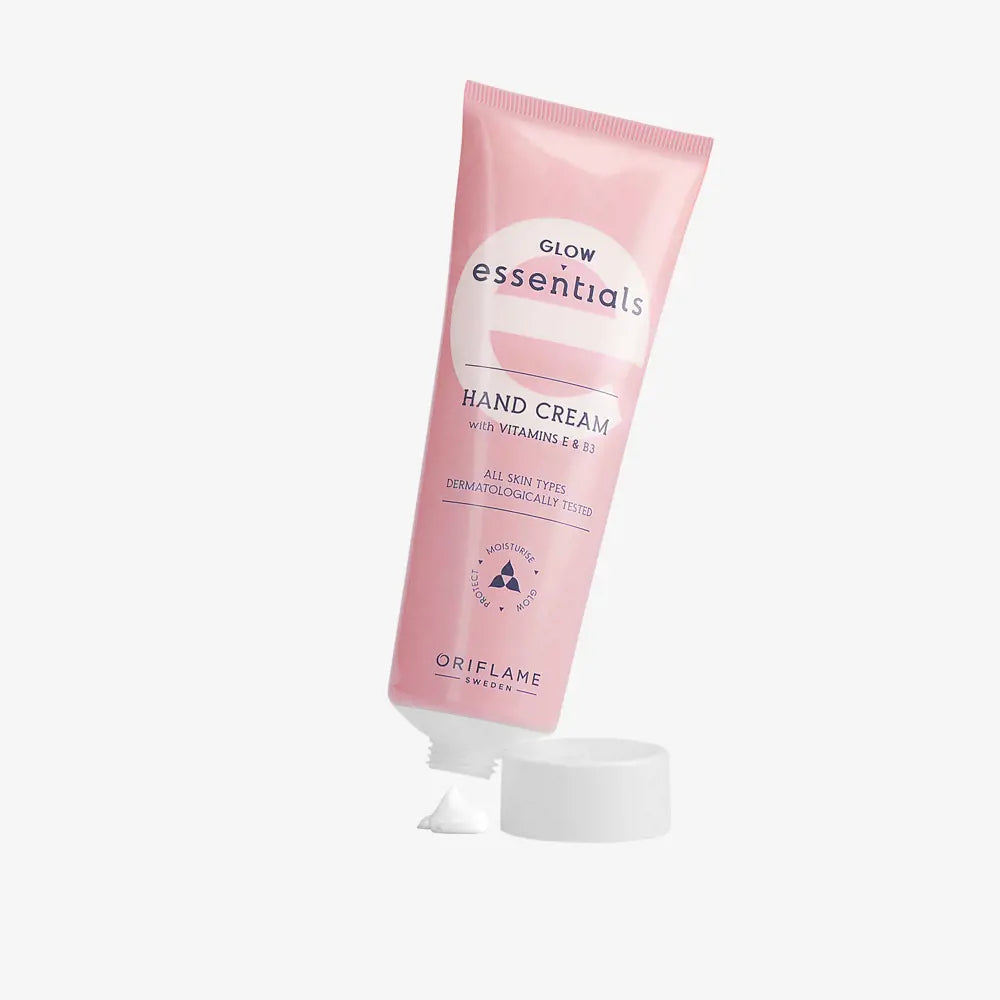 ORIFLAME Essentials Glow Hand Cream – Hydrating Care with Vitamins E & B3 (75 ML)