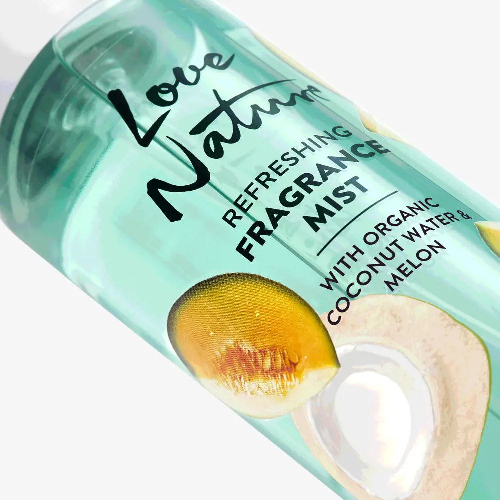 Oriflame Love Nature Refreshing Fragrance Mist | Organic Coconut Water & Melon for Tropical Freshness - 200 ML