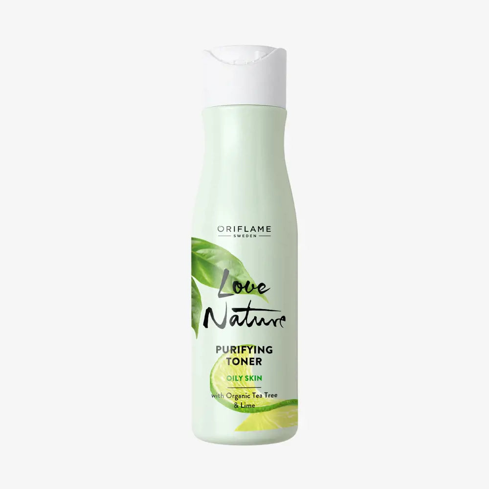 Oriflame Love Nature Purifying Toner | Organic Tea Tree & Lime for Balanced, Clear Skin - 150 ML
